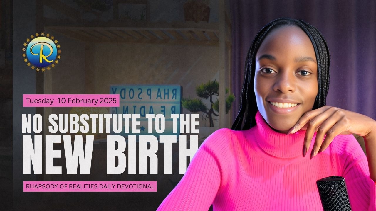 No substitute to the new birth | 10 Feb 2026 | Rhapsody of Realities Daily Devotional