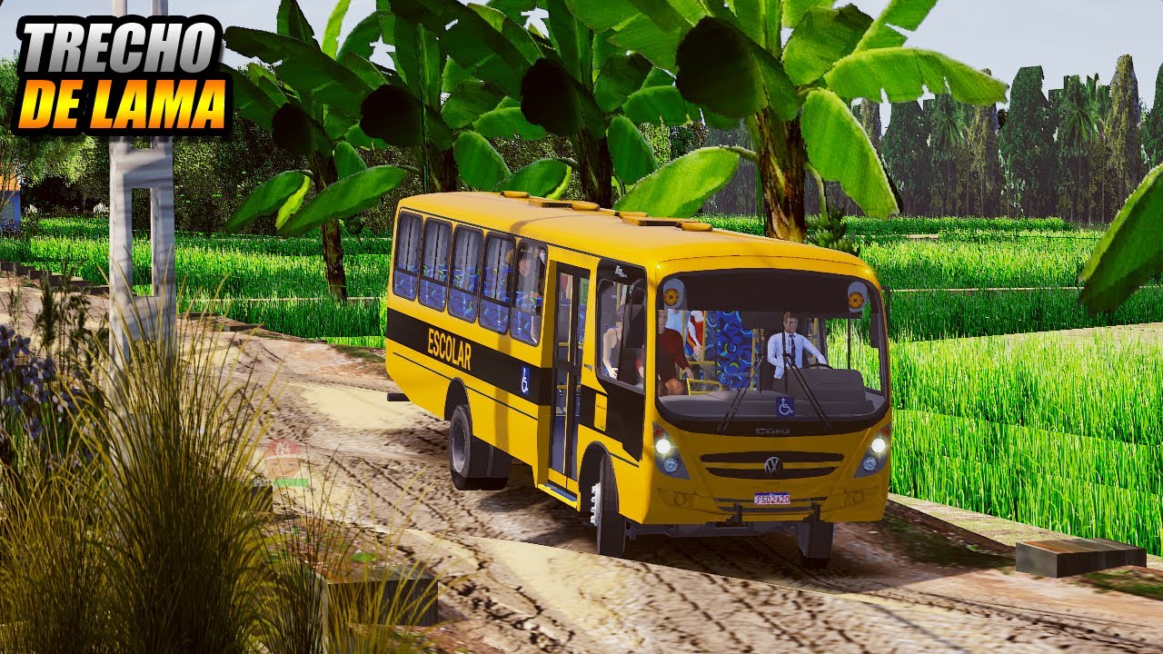 ONIBUS ESCOLAR NAS RUAS DE LAMA !!! PROTON BUS SIMULATOR - G27