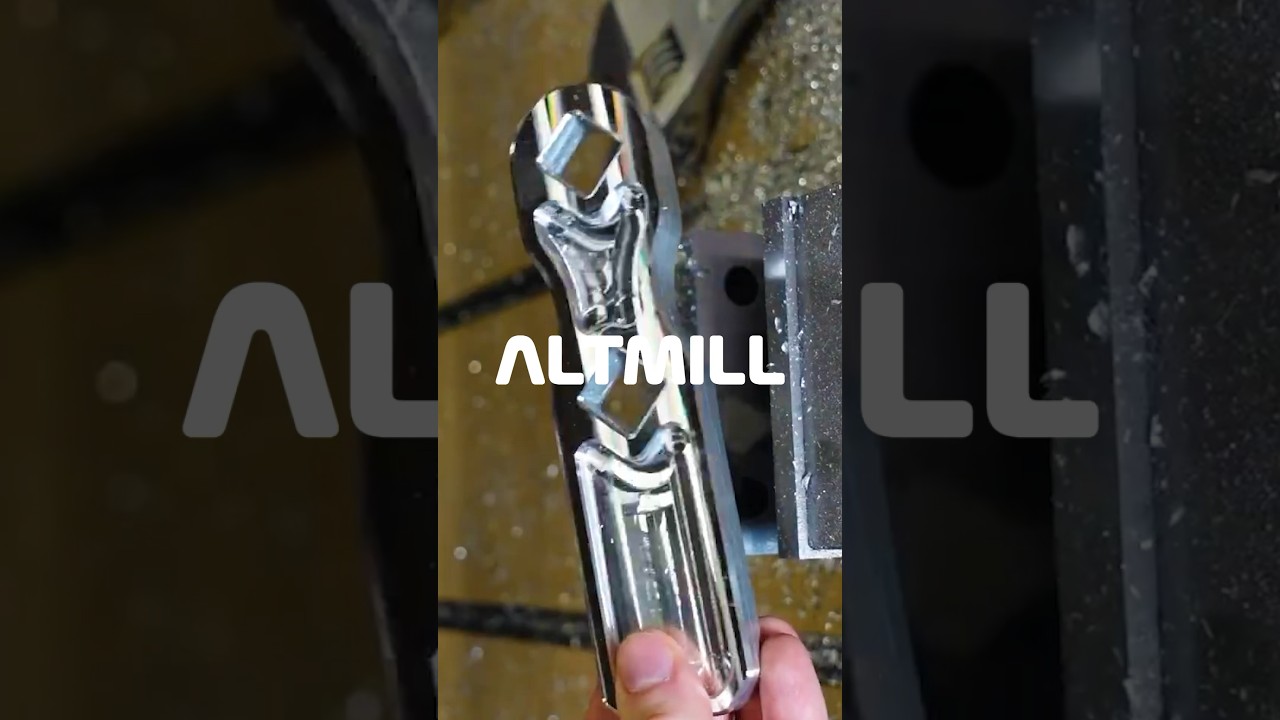 Aluminum Vise Handle Carving on AltMill CNC | DIY Metalworking  #cnc #shorts