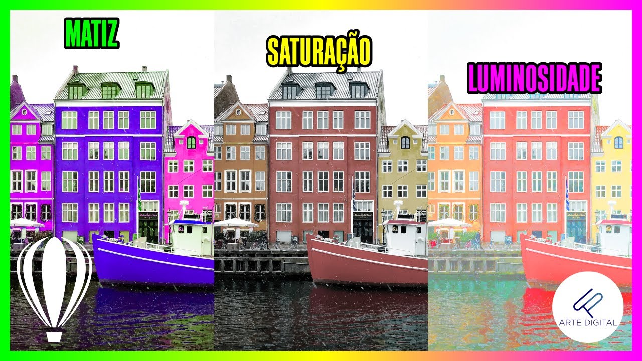 COMO utilizar CORRETAMENTE o recurso MATIZ, SATURAÇÃO E LUMINOSIDADE em uma imagem no CorelDRAW