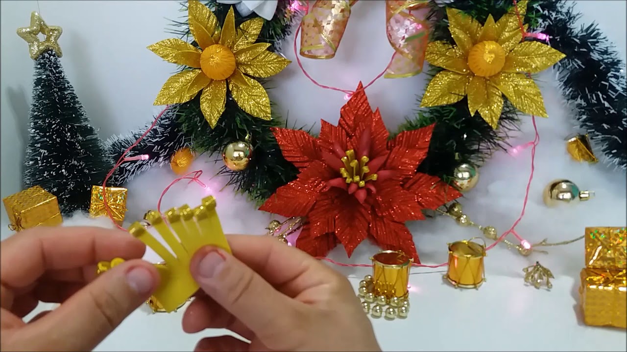 FLOR DE NATAL EM E.V.A