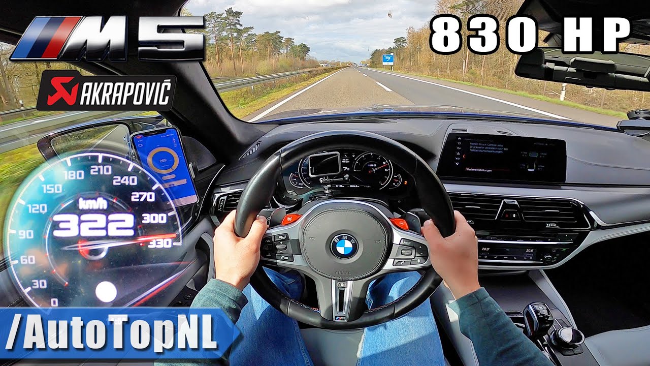 830HP BMW M5 F90 Aulitzky *322KM/H* on AUTOBAHN [NO SPEED LIMIT] by AutoTopNL