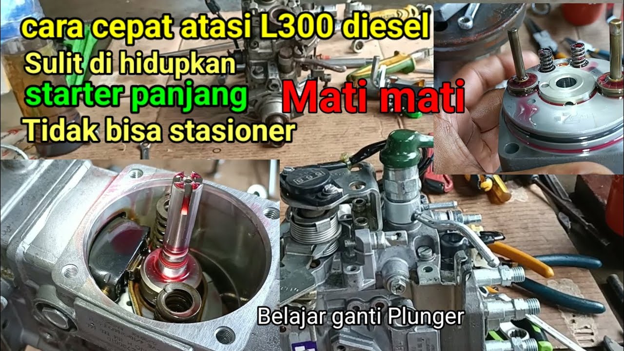 Cara cepat atasi L300 diesel sulit di hidupkan | cara ganti Rotor head