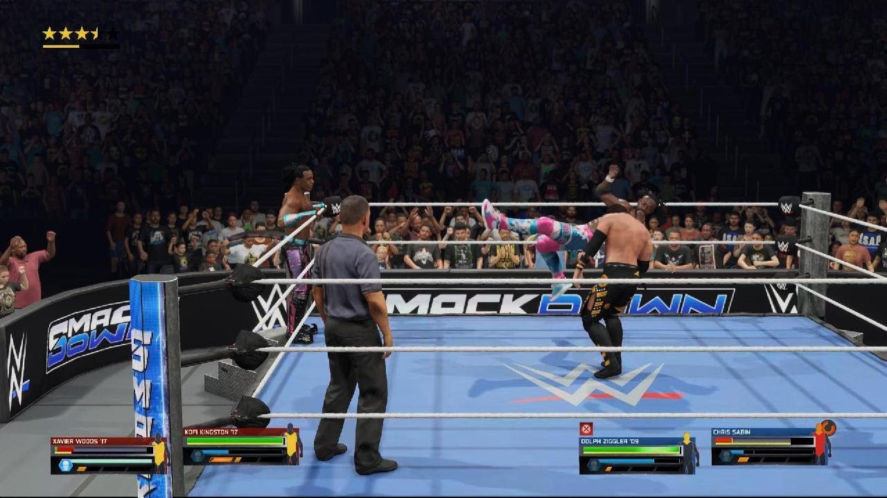 The New Day VS Dolph Ziggler & Chris Sabin (WWE2K25 Week Thirty Nine Of Universe Mode)