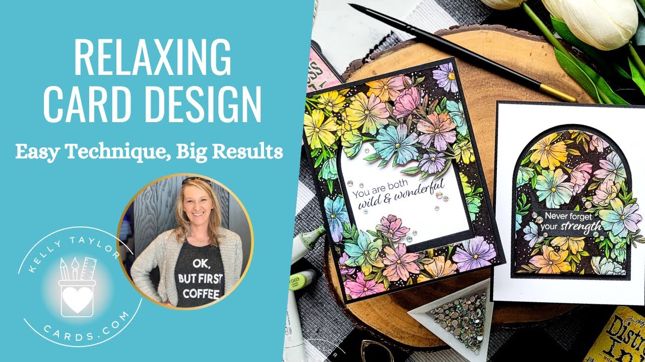 Relaxing Card Design, Easy Technique with Big Results: Get'em While They're Hot