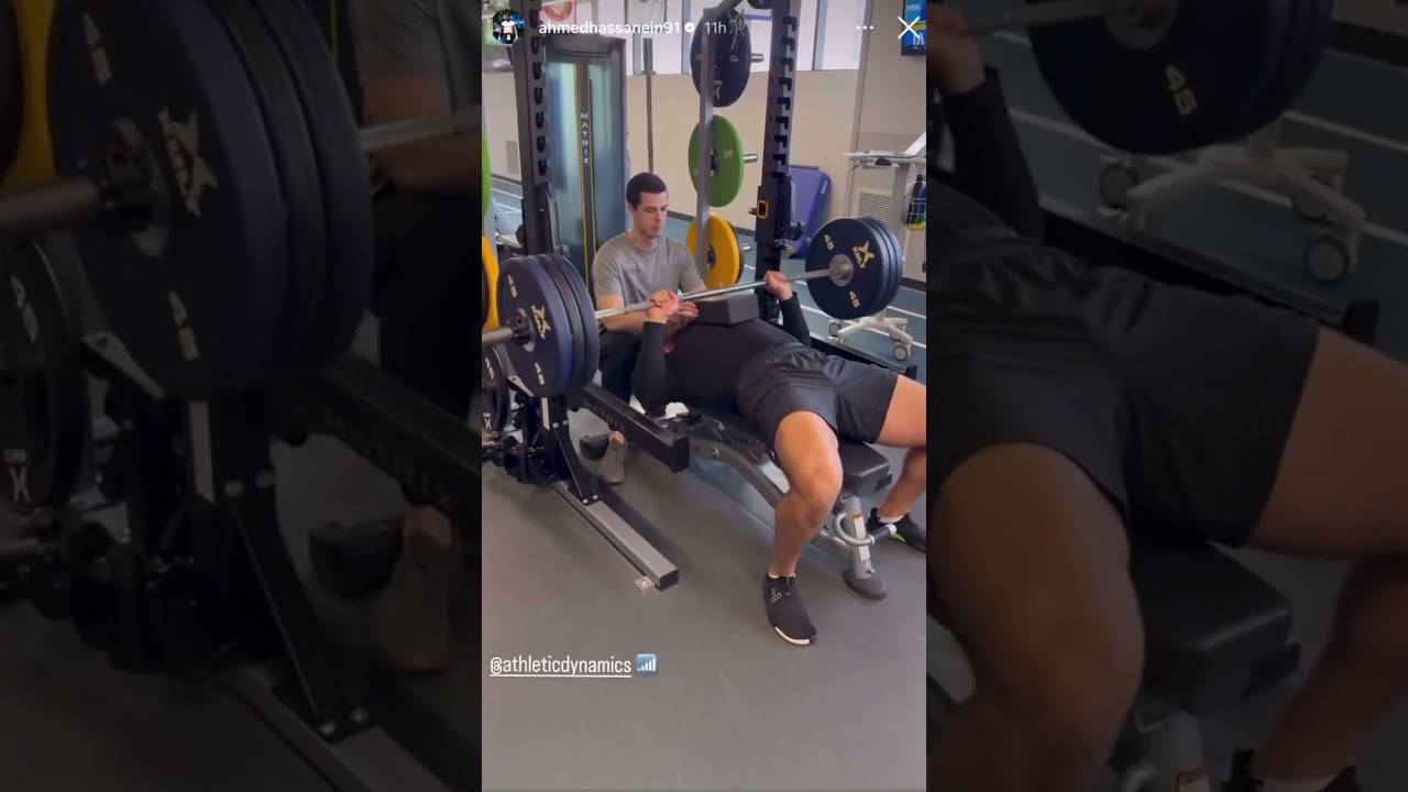 Ahmed Hassanein showing his progress in his return from injury 👀
