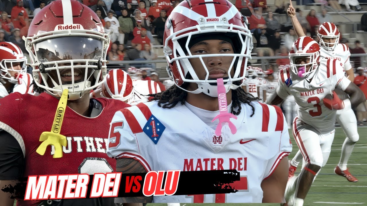 #6 Mater Dei (CA) vs Orange Lutheran (CA) | TRINITY LEAGUE HEAT!! 🔥 Friday Night Lights Showdown