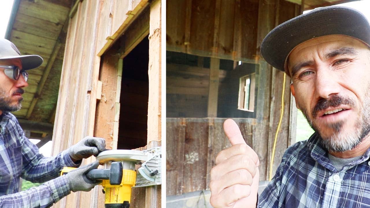 Cutting a HOLE In a BARN (9 WINDOWS)