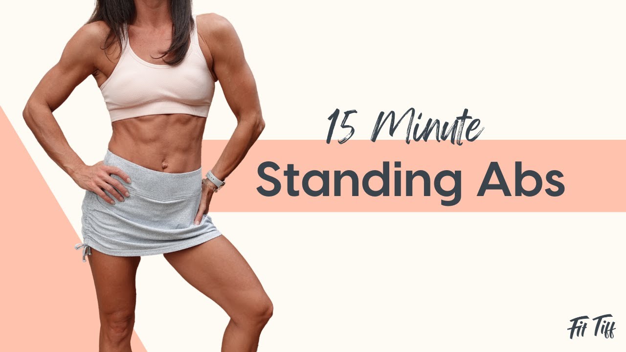 Standing Abs Workout- Flat stomach home workout