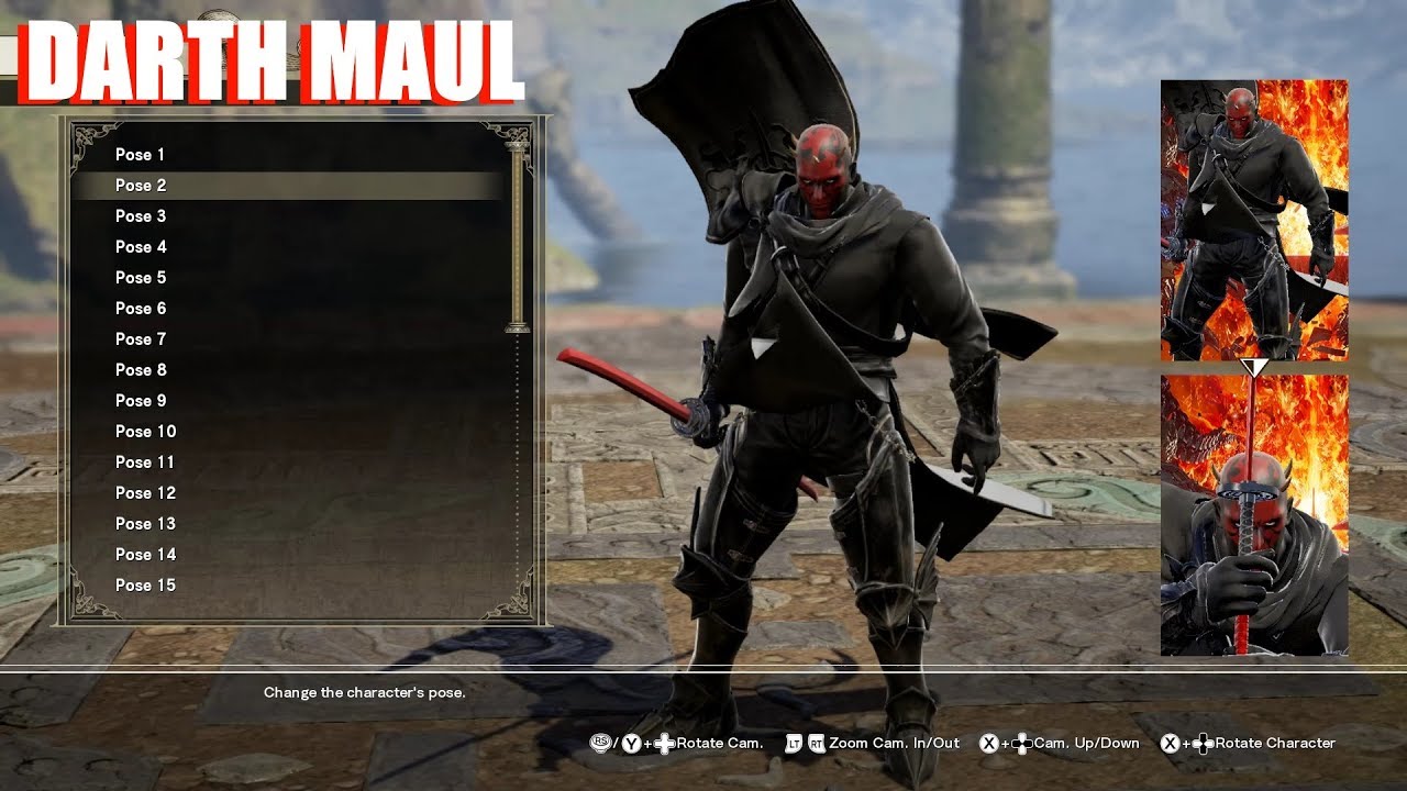 Soul Calibur 6 - Darth Maul Character Creation Settings