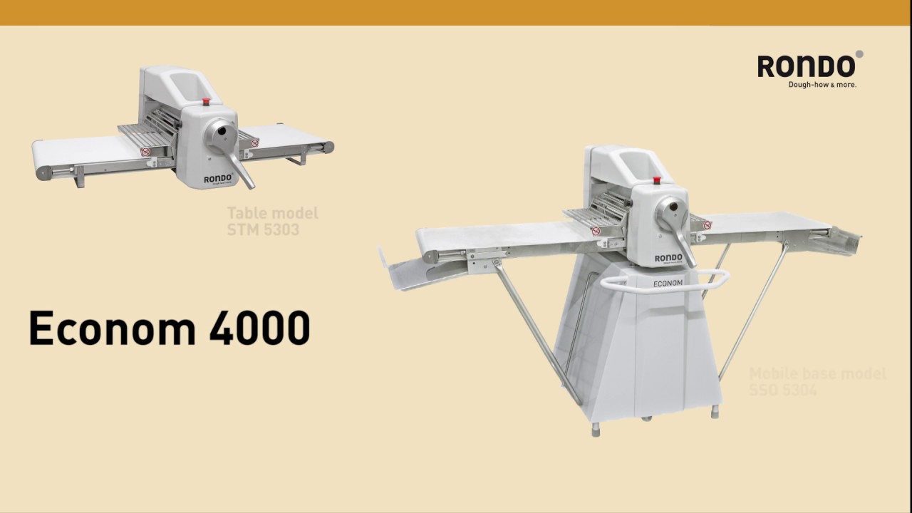 Mechanical dough sheeter [Econom 4000] for space-saving dough processing » RONDO
