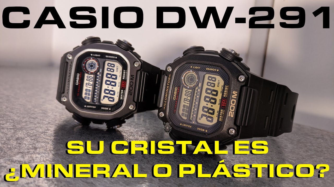 Casio DW-291H ¿Cristal Plástico o Cristal Mineral?