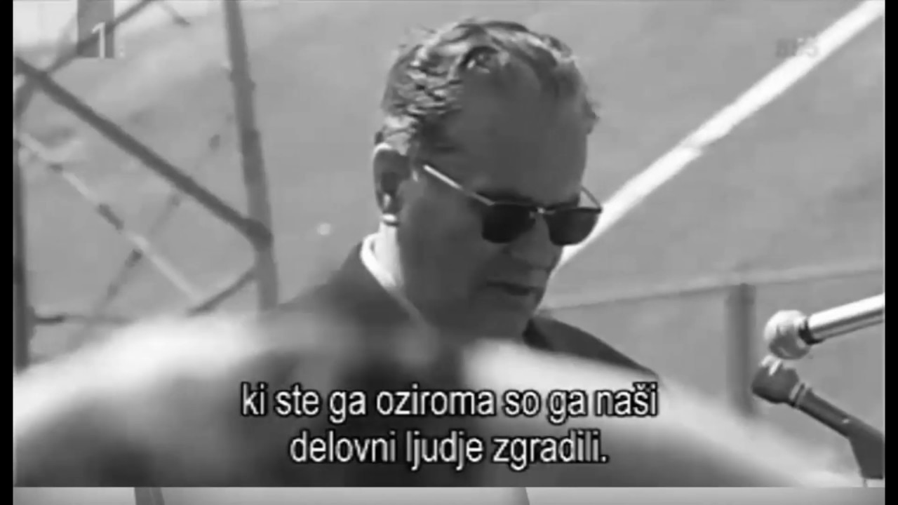 Josip Broz TITO odprl HE Zlatoličje 1969