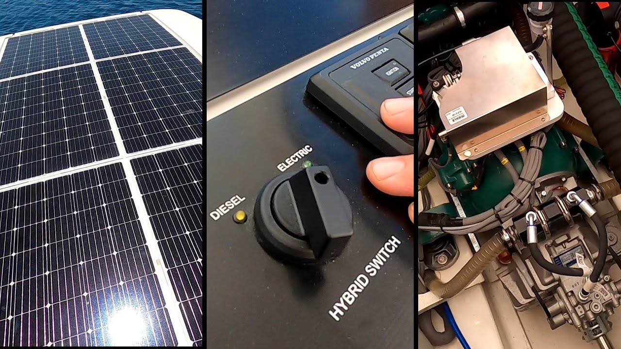 EVASION YACHTING, explications techniques panneaux solaires + propulsions hybrides GREENLINE YACHTS