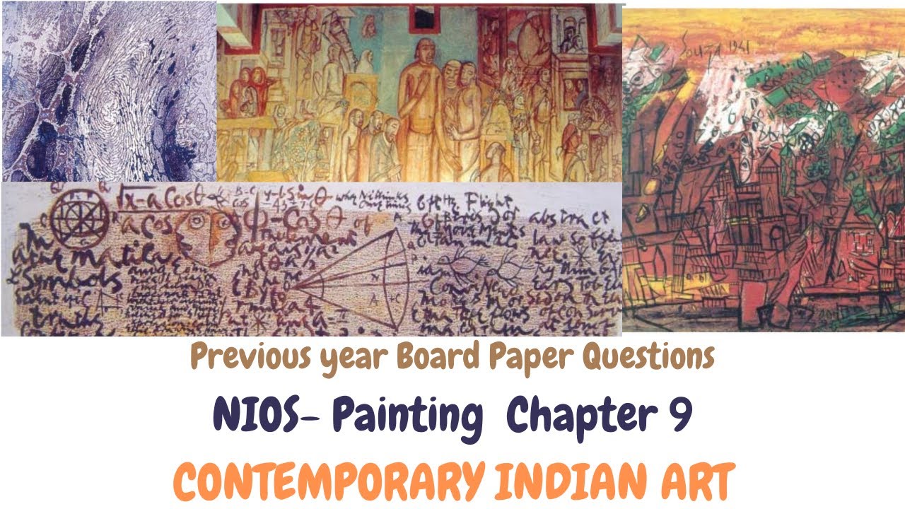 NIOS- Secondary-Painting- Chapter 9-  CONTEMPORARY INDIAN ART | NIOS Made Easy