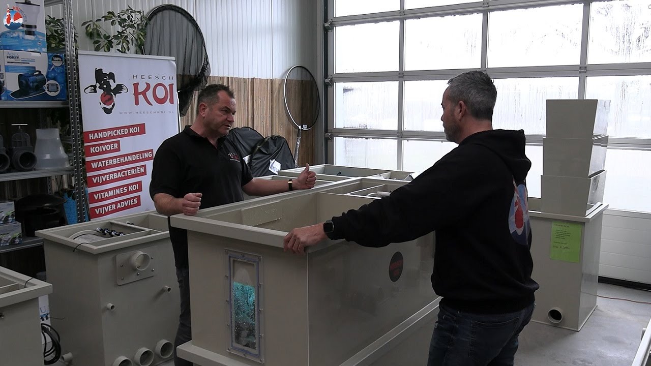 Uniek nieuw filter bij Heesch Koi: trommel met een gravity trickle!