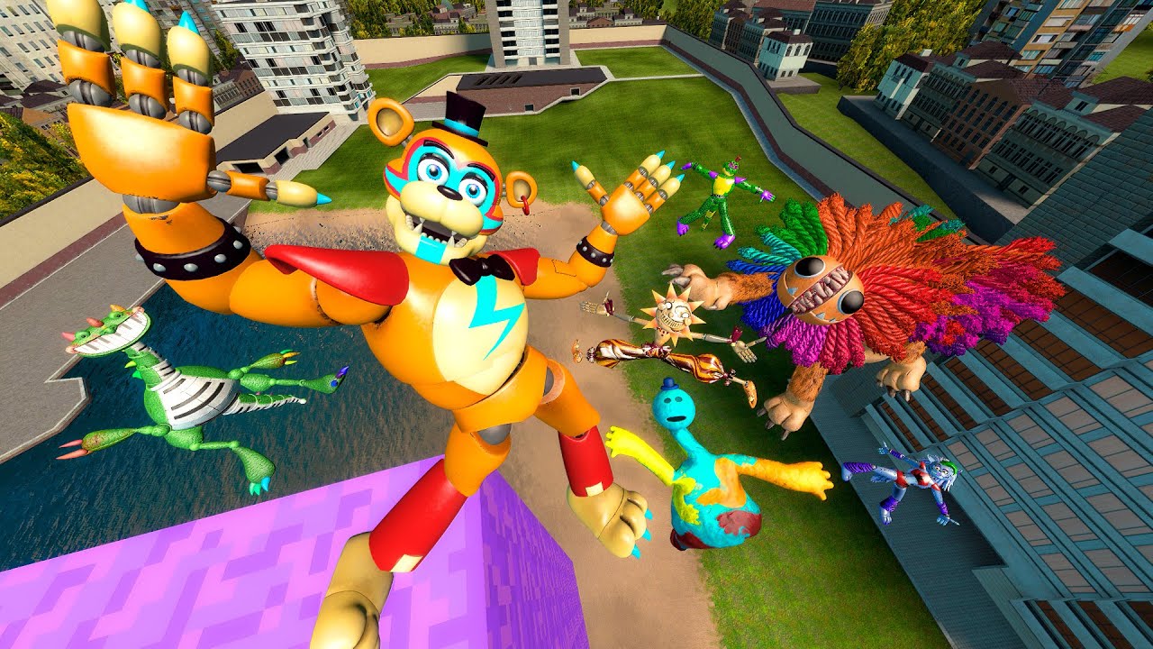 Gmod Animatronics Funny Ragdolls and Physics Demonstration