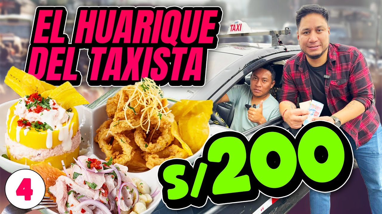 200 SOLES al TAXISTA por llevarme a su restaurante o huarique FAVORITO 🇵🇪 cap 4