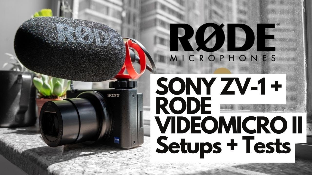 Sony ZV 1 + Rode VideoMicro II Audio Settings + Sound Tests