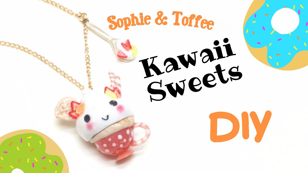 Kawaii Sweets- Sophie and Toffee- polymer clay and resin- August Elves Box