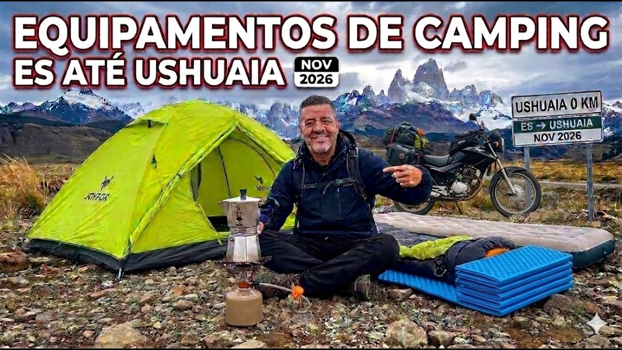 EQUIPAMENTOS DE CAMPING VIAGEM AO USHUAIA 2026