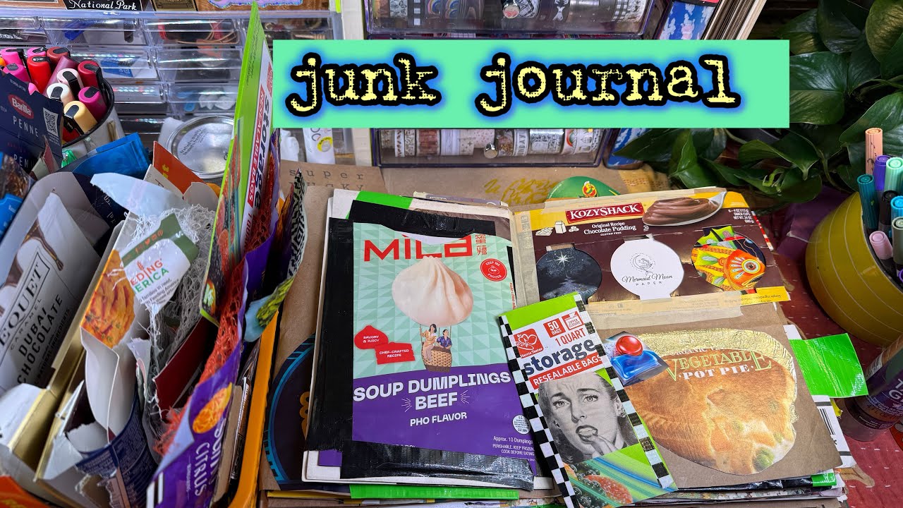 Ведем дневник из бросовых материалов вместе #junkjournal #gluebook #smashbook