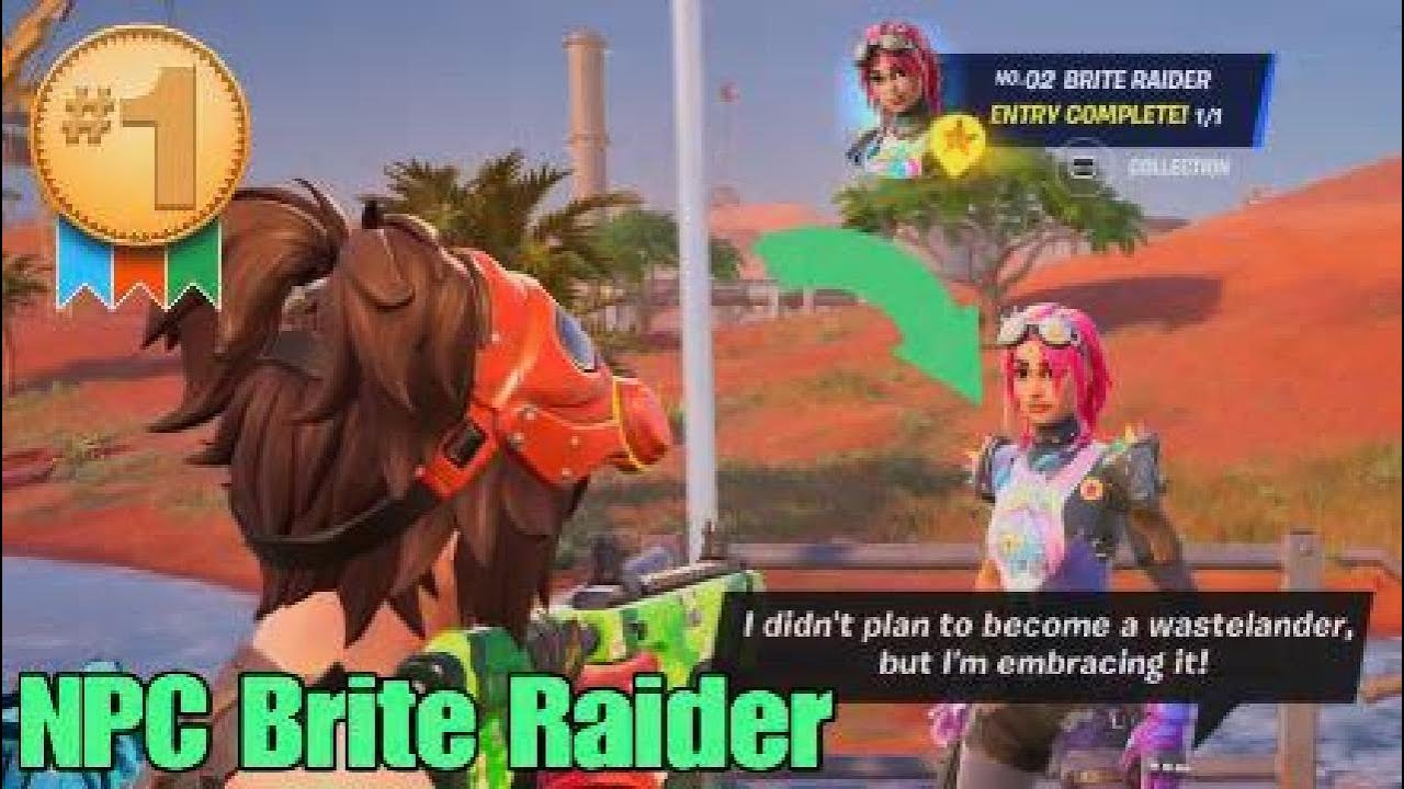 Где найти NPC Brite Raider в Fortnite &mdash; Глава 5, Сезон 3