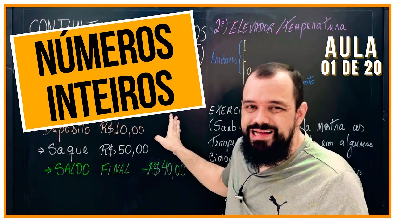 ONDE USAMOS os NÚMEROS INTEIROS no dia a dia?