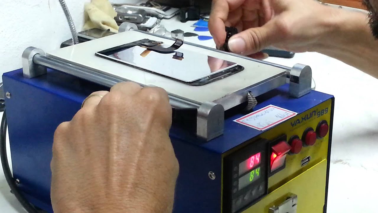 Separando o Lcd do vidro moto G2 /ya xun 989