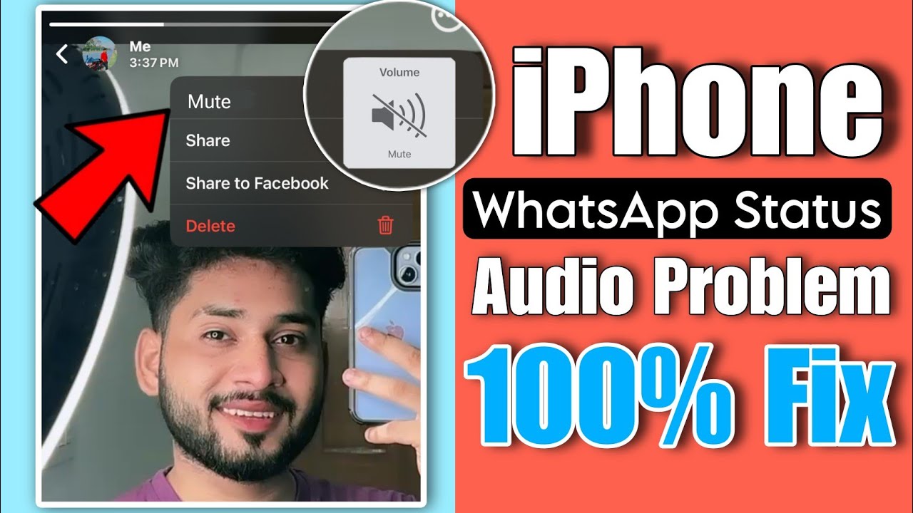 How to fix no sound on whatsapp status iphone | iPhone whatsapp status audio problem 2024