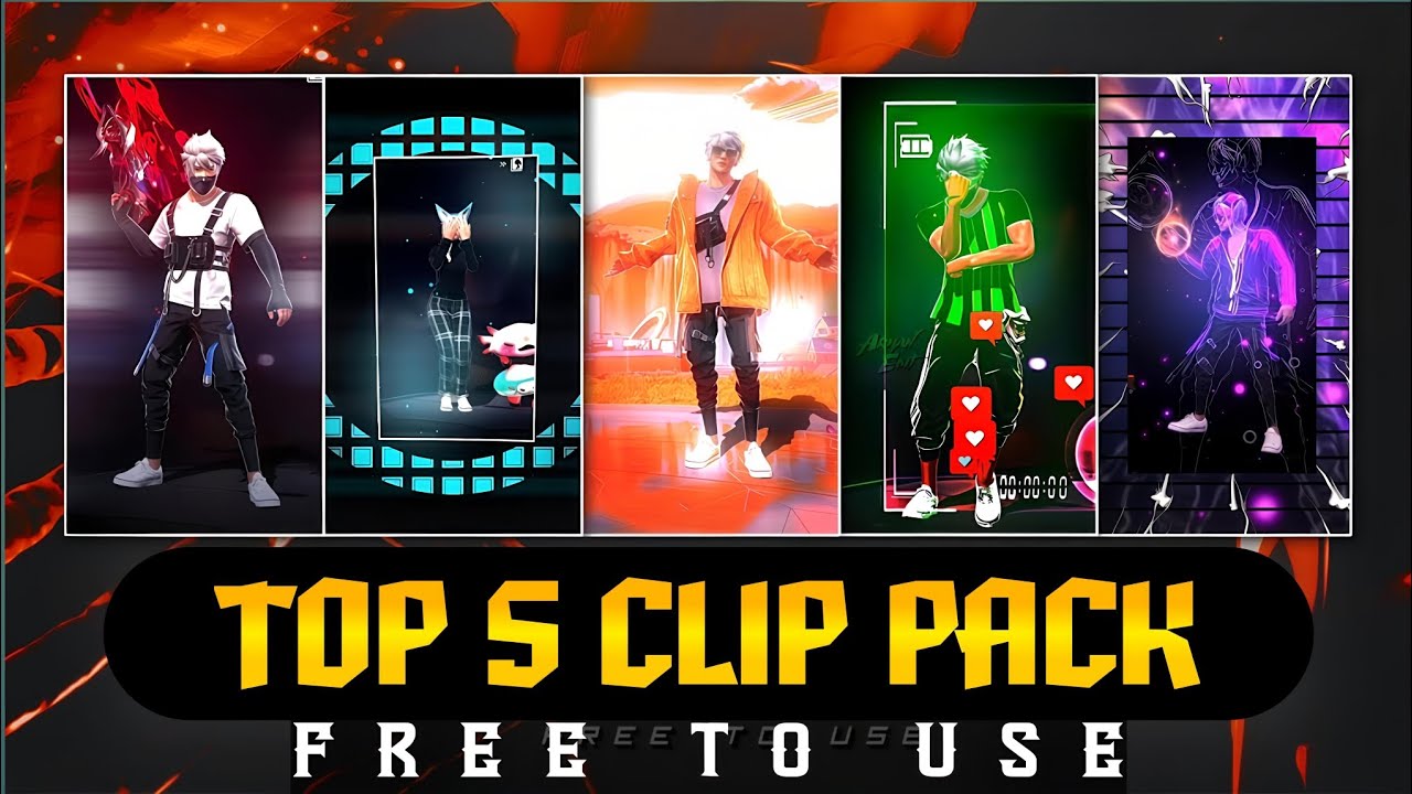 💫 Free Fire Top 5 Clips 🔸ff Clips For Editing🔸ff Emote Clips 🔸ff clip 💫