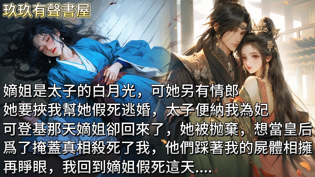 【完結】嫡姐是太子的白月光，可她另有情郎，她要挾我幫她假死逃婚。後來太子納我為妃，可登基那天嫡姐卻回來了，她想當皇后，爲了掩蓋真相殺死了我，他們踩著我的屍體吻得難捨難分。再睜眼，我回到嫡姐假死這天