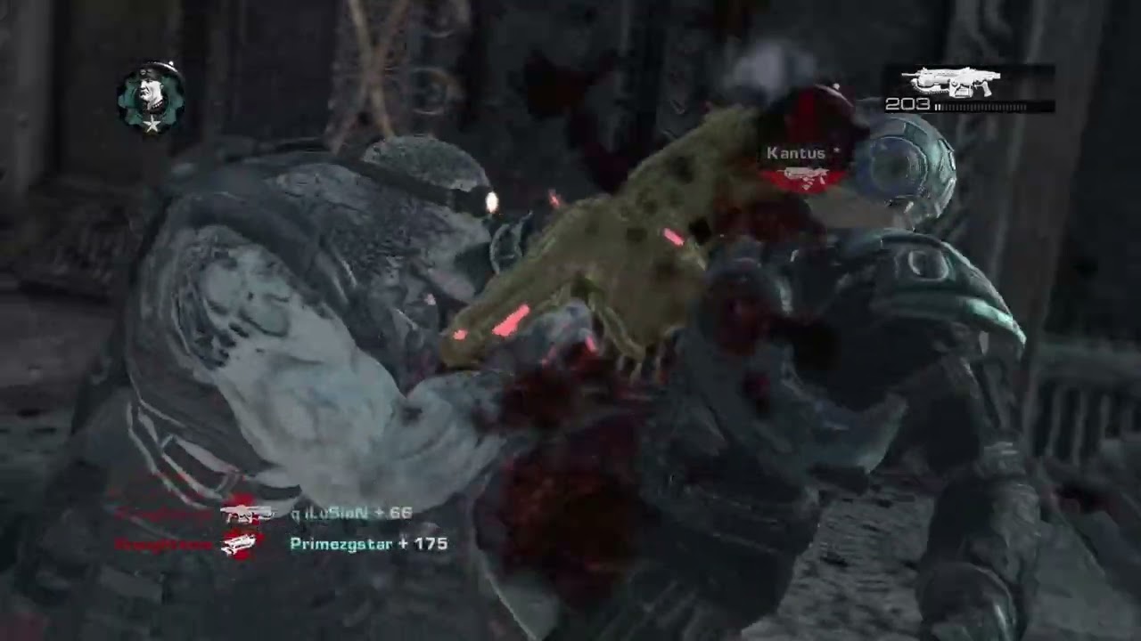 CRAZIEST WALLBOUNCE AGAINST TRYHARDS - GEARS OF WAR 2