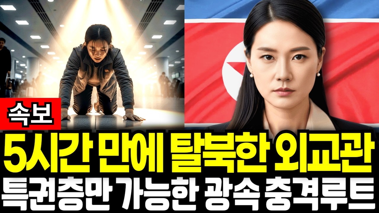북한 미녀 여성 외교관의 탈북, 북한의 실체를 남한에 도착하자마자 알게되었습니다 북한사연 탈북이야기