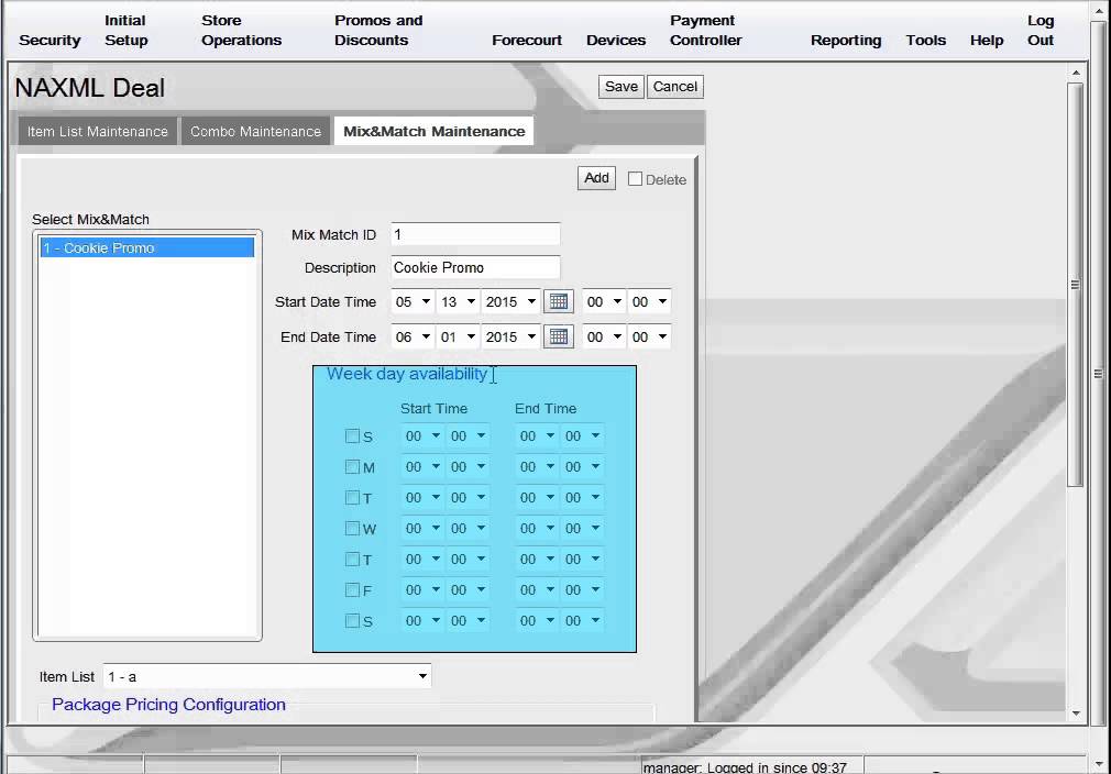 Verifone Training - NAXML Mix and Match