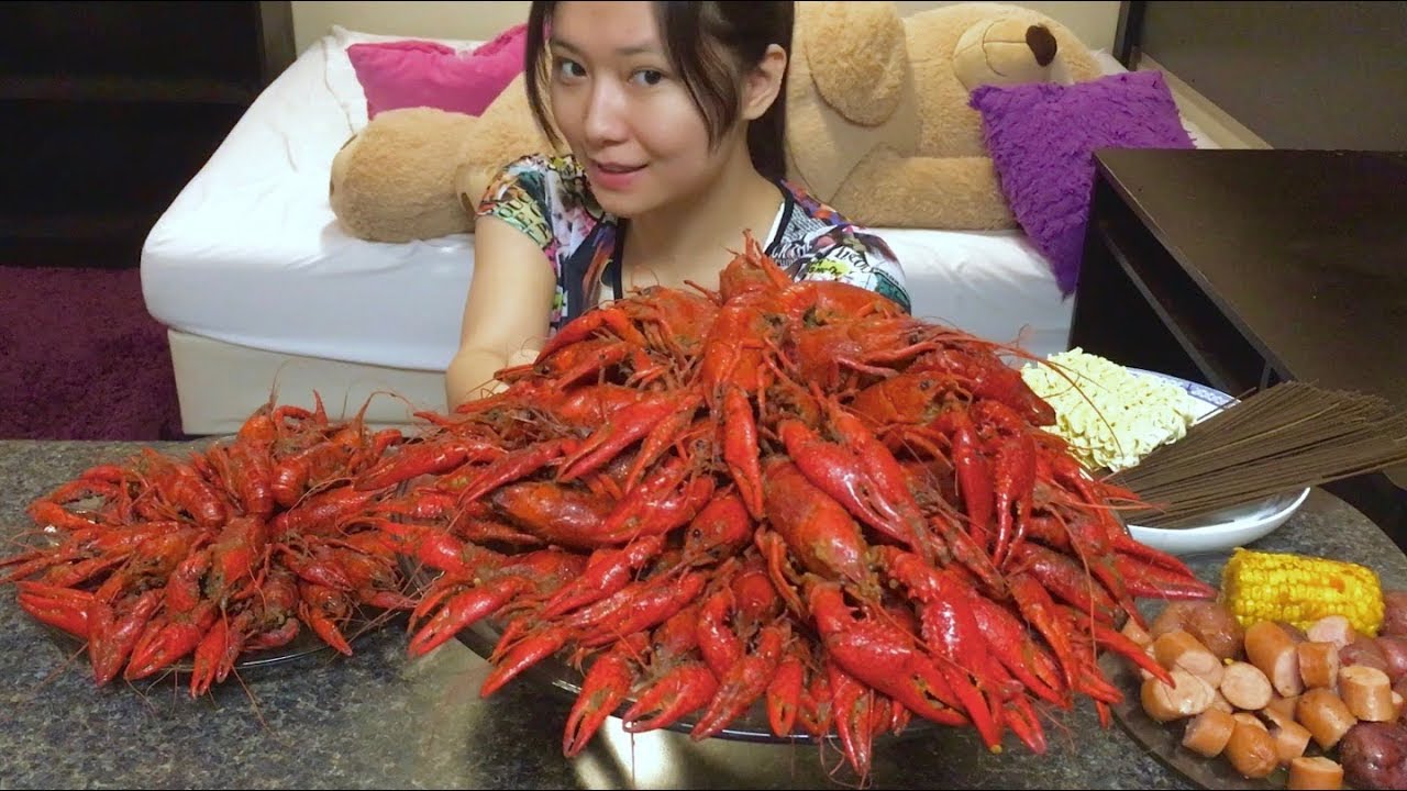 【吃播】[Eating Show] $120 Crawfish 8 lbs 价值120美元的8磅小龙虾 [English Caption]
