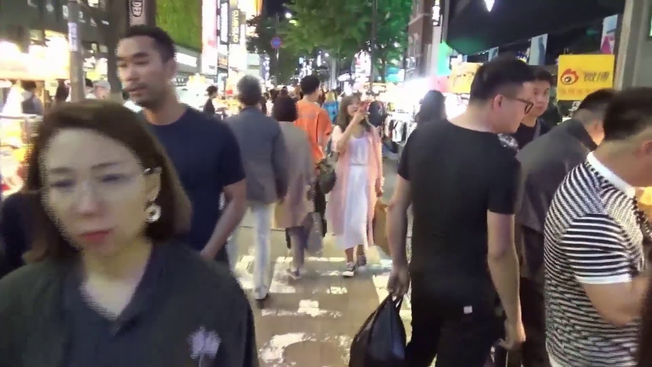 Myeongdong at night, Seoul.