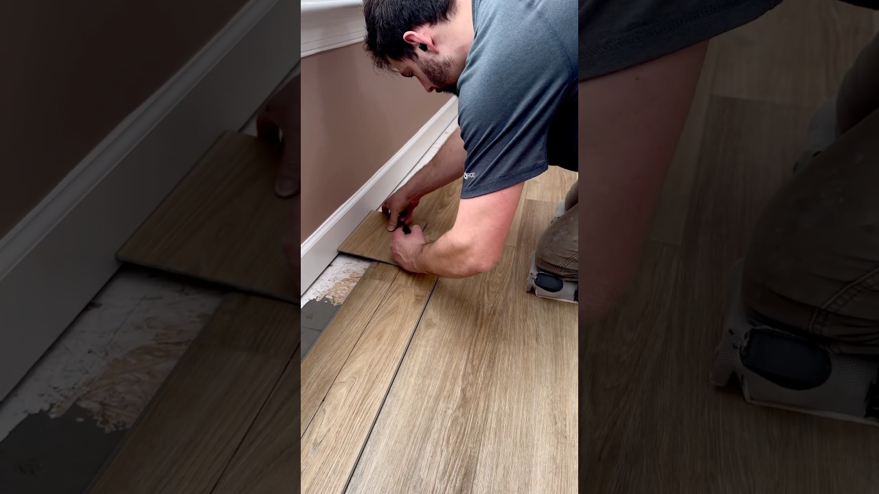 How to Scribe First and Last Rows #flooring #lvp #contractor #floordesign #floorexperts #floors