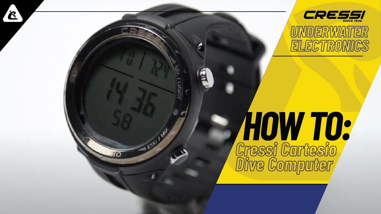 Dive computer Review : Cressi 2018 Cartesio Walk through