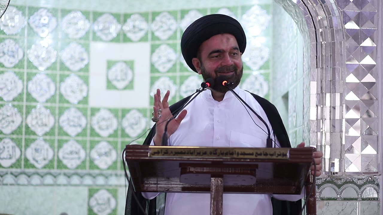 Juma Khutba Speaker Moulana Syed Muhammad Ali Naqvi at Butrab Imam Bargah Karachi 45