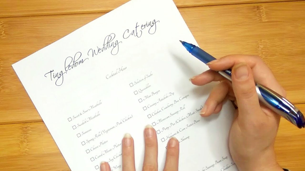 Tingledom Wedding Catering Role Play ASMR