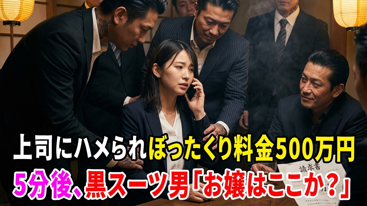 【感動する話】恐ろしい罠！ぼったくり個室で震える娘を救ったのは、港で働く「作業着の父」の隠された正体だった。