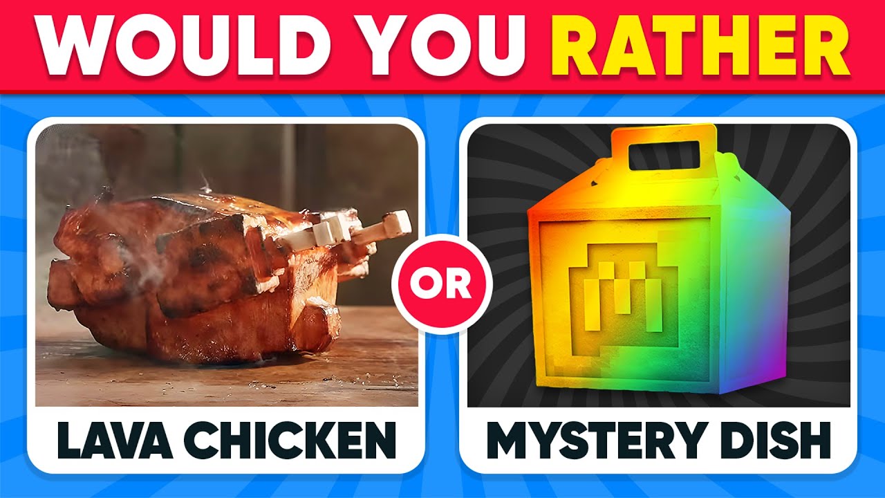 Would You Rather...? MYSTERY Dish Edition 🍕🍽️ Quiz Kingdom
