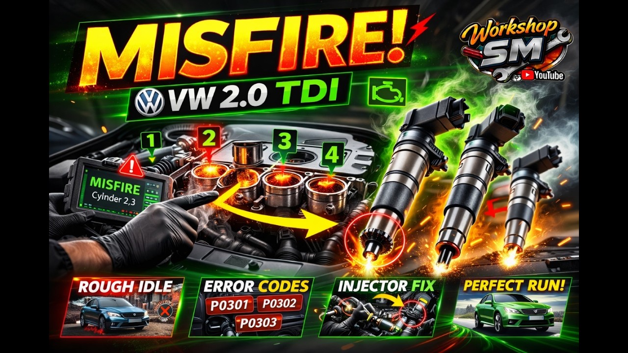 VW 2.0 TDI cr MULTIPLE MISFIRE