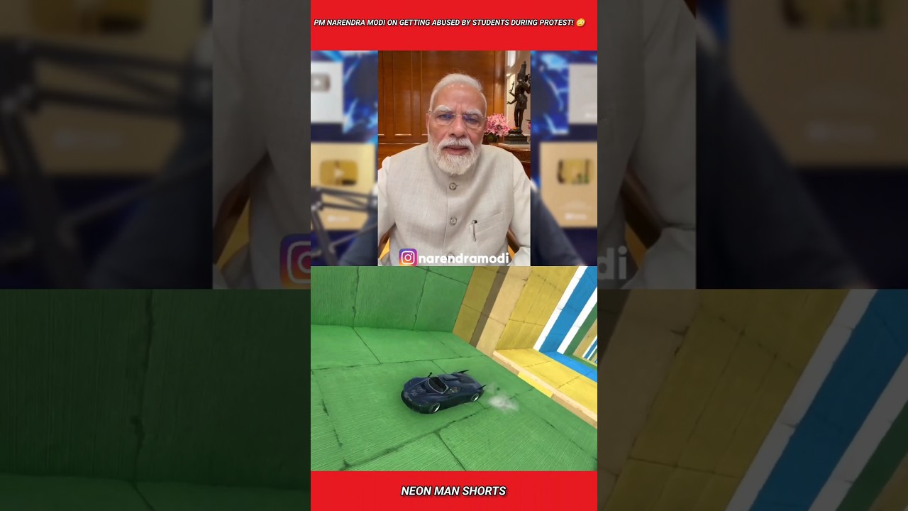PM Narendra Modi on getting Abused by Students during Protest! 😳 #shorts