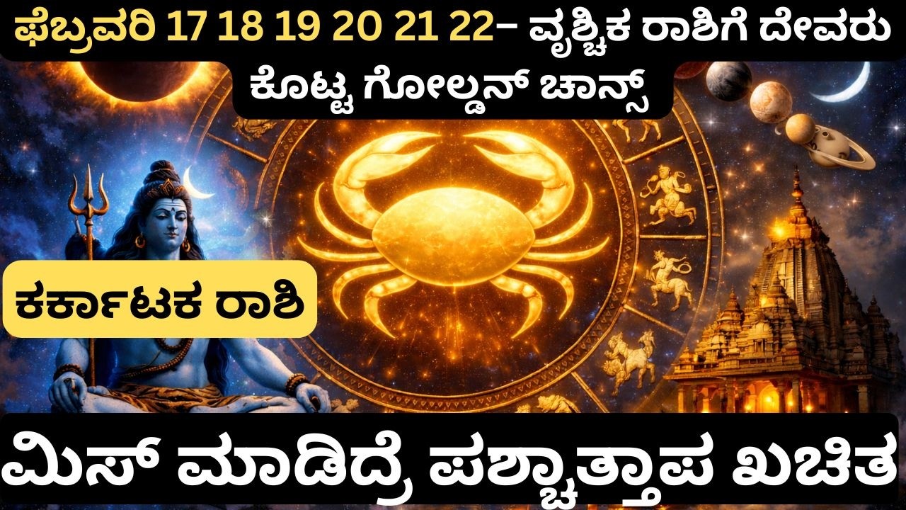 ಕರ್ಕಾಟಕ ರಾಶಿಗೆ ಹಣದ ದೊಡ್ಡ ಬದಲಾವಣೆ 💰 ಈ ತಿಂಗಳು ಜಾಗರೂಕ! Finance Alert 💰 Big Money carrier Change Coming