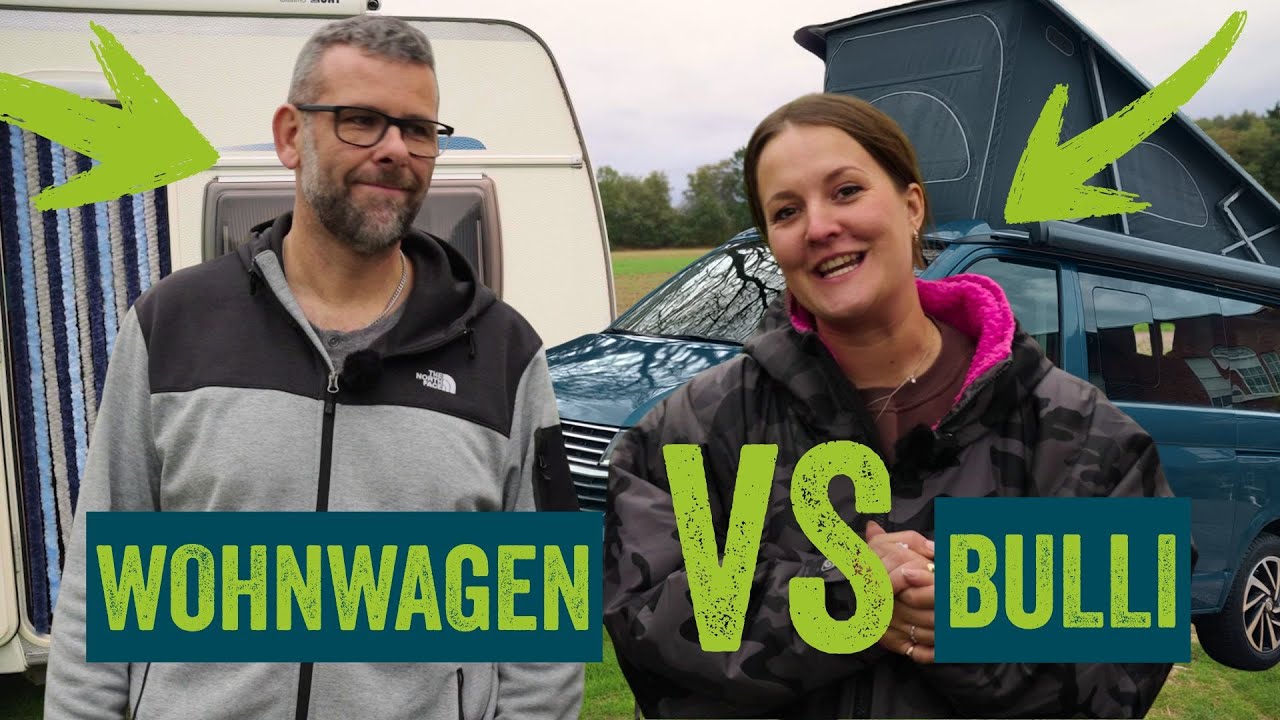 Wohnwagen gegen Bulli: Was ist das bessere Camping-Fahrzeug? #campingchallenge 🔥🚐🏕️