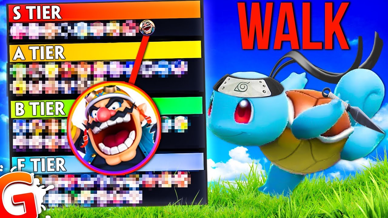 Список уровней Smash Bros Ultimate... Но он основан на ХОДЬБЕ