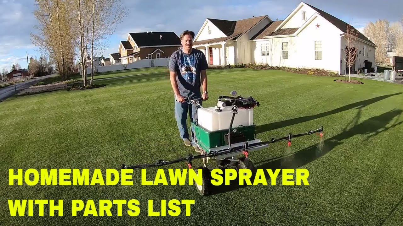How to build a HOMEMADE LAWN SPRAYER. 5 nozzle boom