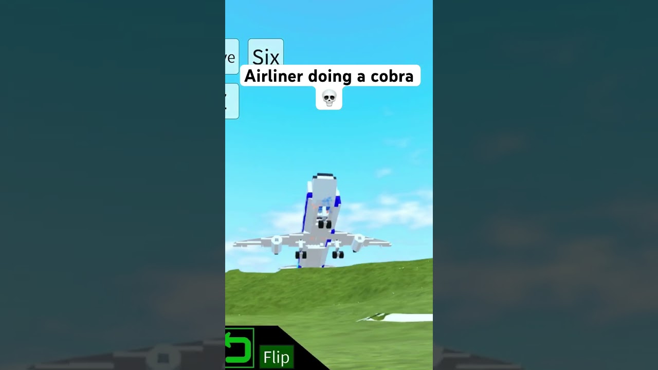 777 doing a cobra maneuver in plane crazy #planecrazy